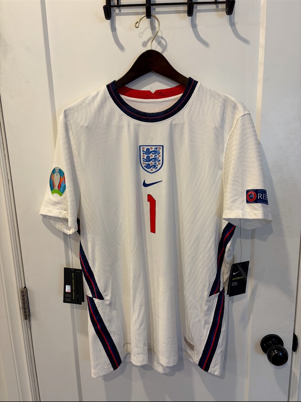 Nike White 2020 England player version Home Football Shirt